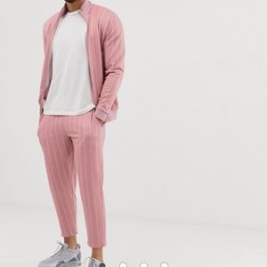 ASOS tracksuit  jacket/tapered cropped sweatpants